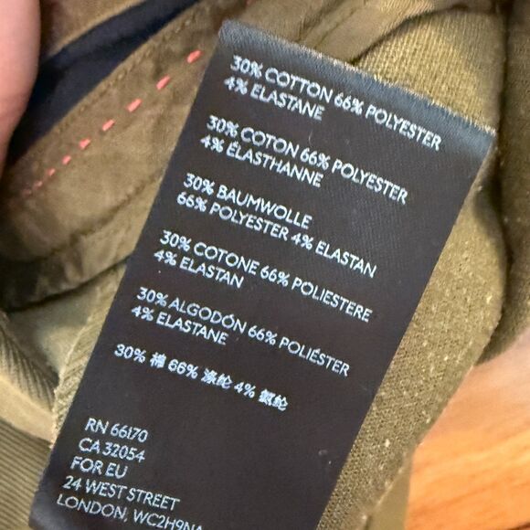 Women Anthropologie The Essential Slim Cargo Pants in Moss Green Size 6 - Picture 7 of 9